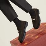 Hermes Icone Loafers Marron Ebene For Men H242908ZAME410 - Image 2