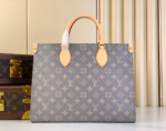 Louis Vuitton Onthego MM Tote Bag 13.8in/ 35cm Trianon Grey Gold Hardware For Women M12415 - Image 2