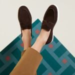 Hermes Job Loafers Marron Ebene For Men H242935ZAME420 - Image 2