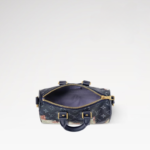 [True-to-ORIGINAL] Louis Vuitton Keepall Bandouliere 25 Travel Bag 9.8in/ 25cm Ink Blue Monogram Bleach Gold Hardware For Men M46804 - Image 4