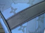 Louis Vuitton Keepall Bandouliere 35 Travel Bag 13.4in/ 34cm Blue Silver Hardware M22573 - Image 10