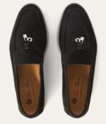 Loro Piana Summer Charms Walk Loafers Caviar For Women - FAE5444 MB97 - Image 2