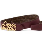 Louis Vuitton LV Script 30mm Belt Plum Monogram - M4515V - Image 2