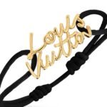 Louis Vuitton Script Bracelet Black For Women - M4479Z - Image 3
