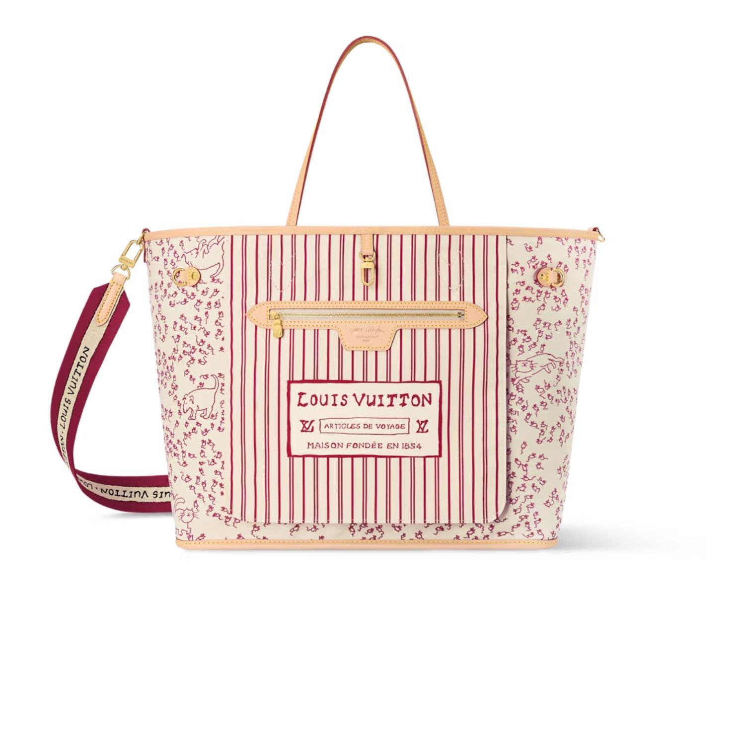 louis-vuitton-Neverfull-Inside-Out-GM-Monogram-Beige.jpg Louis Vuitton Neverfull Inside Out GM Monogram Beige For Women 39cm/15.4 - M15124 - Image 1