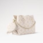 Louis Vuitton Bella Mahina Crossbody Bag 7.5in/ 17cm Dream Cream Gold Hardware For Women M15114 - Image 4