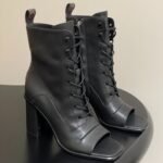 Louis Vuitton Berlin Open Toe Ankle Boot Black For Women 1AIBRU - Image 4