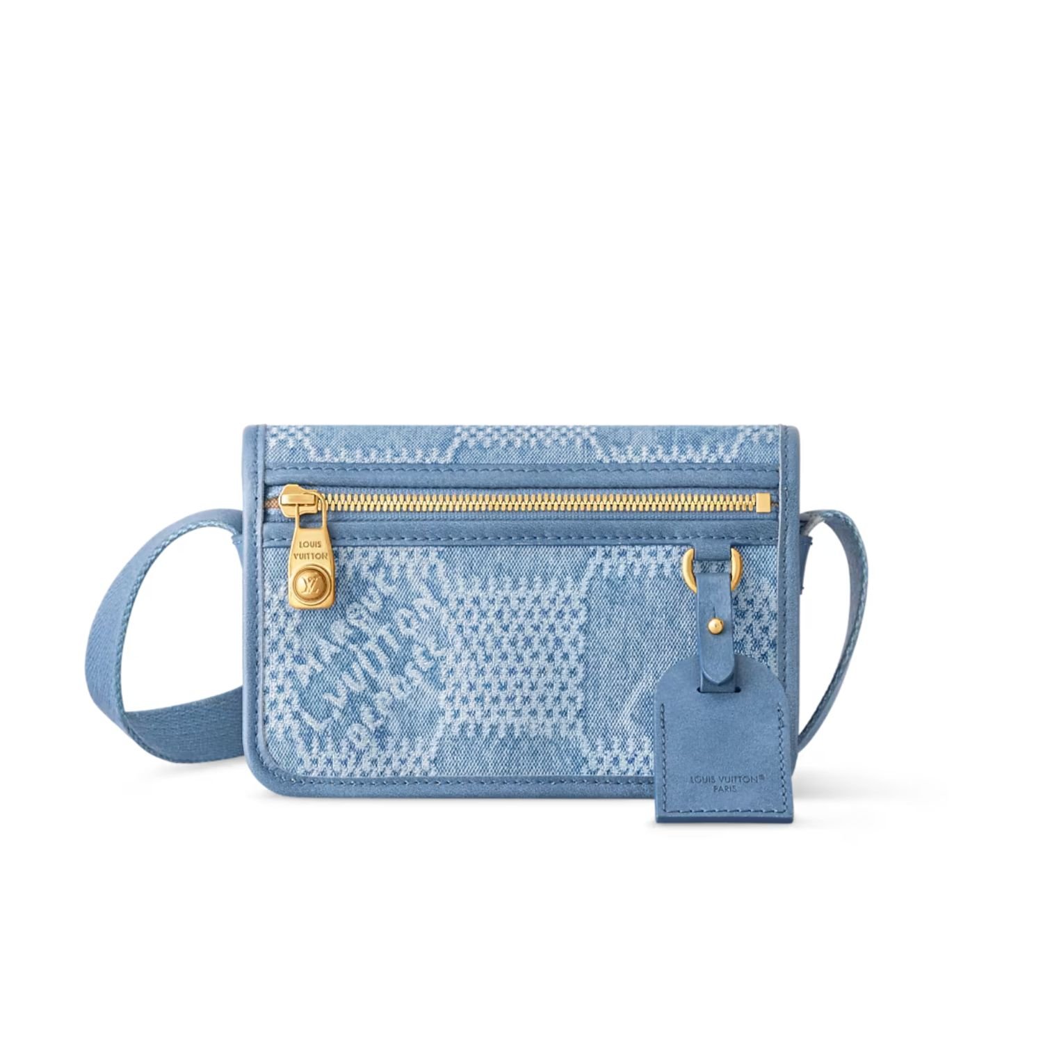 louis-vuitton-bosphore-wearable-wallet.jpg Louis Vuitton Bosphore Wearable Wallet Blue For Men 19cm/7.5in - N00210 - Image 1