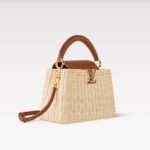 Louis Vuitton Capucines BB Top Handle Bag 10.6in/ 27cm Tan Gold Hardware For Women M26025 - Image 2