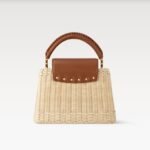 Louis Vuitton Capucines BB Top Handle Bag 10.6in/ 27cm Tan Gold Hardware For Women M26025 - Image 4