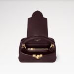 Louis Vuitton Capucines Mini Top Handle Bag Wine Red 8.3in/ 21cm Gold Hardware For Women M25893 - Image 3