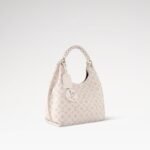 Louis Vuitton Carmel Mahina Top Handle Bag 13.8in/ 40cm Dream Cream Gold Hardware For Women M25894 - Image 2