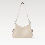 Louis Vuitton CarryAll Cargo Vibe PM Shoulder Bag 13.2in/ 33.5cm Vanilla Silver Hardware For Women M12919 - Image 6