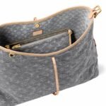 Louis Vuitton CarryAll MM Shoulder Bag 15.4in/ 39cm Washed Gray Gold Hardware For Women M13289 - Image 5