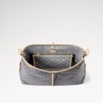 Louis Vuitton CarryAll MM Shoulder Bag 15.4in/ 39cm Washed Gray Gold Hardware For Women M13289 - Image 3