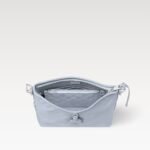 Louis Vuitton CarryAll PM Shoulder Bag 11.6in/ 29.5cm Blue Washed Silver Hardware For Women M46673 - Image 3