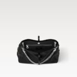 Louis Vuitton CarryAll Vibe BB Shoulder Bag 10.2in/ 26cm Black Silver Hardware For Women M12888 - Image 3