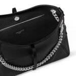 Louis Vuitton CarryAll Vibe BB Shoulder Bag 10.2in/ 26cm Black Silver Hardware For Women M12888 - Image 5