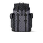 Louis Vuitton Christopher MM Monogram Eclipse Black For Men 17.3in/44cm M45419