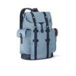 Louis Vuitton Christopher MM Bag Blue For Men 44cm/17in - M14676 - Image 2