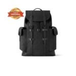 [True-to-ORIGINAL] Louis Vuitton Christopher MM Monogram Black For Men 17.3in/44cm M55699