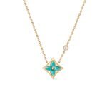 Louis Vuitton Color Blossom BB Star Pendant Necklace Gold-Toned For Women Q03276