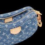 Louis Vuitton Croissant MM Blue Denim For Women M46856 - 9.8 Inches / 24.8 Cm - Image 2