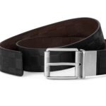 Louis Vuitton Damier Print 40MM Reversible Belt Black/Dark Brown For Men M9150U - Image 4