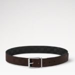 Louis Vuitton Damier Print 40MM Reversible Belt Black/Dark Brown For Men M9150U - Image 5