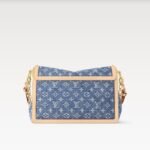Louis Vuitton Dauphine Soft GM Denim Blue For Women 11in/28cm M13319 - Image 5