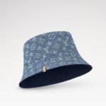 Louis Vuitton Denim Bucket Hat Blue For Women M7951M - Image 7