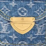 Louis Vuitton Pochette Fairfax Shoulder Bag 7.1in/ 18cm Blue Denim Gold Hardware For Women M82948 - Image 6