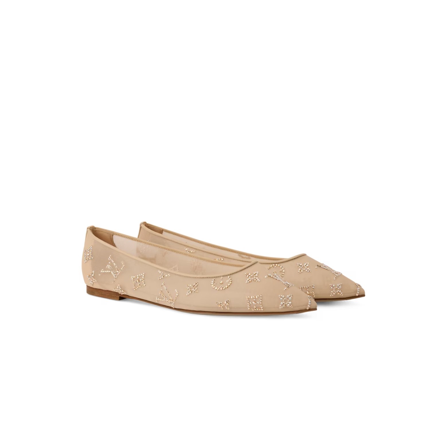 louis-vuitton-gala-flat-ballerina-1.jpg Louis Vuitton Gala Flat Ballerina Nude Beige For Women 1AIDQS - Image 1