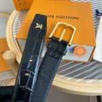 Louis Vuitton Heritage 35mm Belt Black M8709U - Image 4