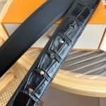 Louis Vuitton Heritage 35mm Belt Black M8709U - Image 5
