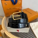 Louis Vuitton Heritage 35mm Belt Black M8709U - Image 6