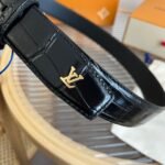 Louis Vuitton Heritage 35mm Belt Black M8709U - Image 7