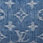 Louis Vuitton Hills Pochette Shoulder Bag 7.3in/ 18.5cm Blue Denim Gold Hardware For Women M82949 - Image 7