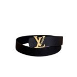 Louis Vuitton 40mm LV Initiales Monogram Belt Black With Gold Buckle