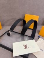 Louis Vuitton 40mm LV Initiales Monogram Belt Black With Silver Buckle - Image 4