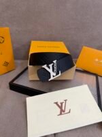 Louis Vuitton 40mm LV Initiales Monogram Belt Black With Silver Buckle - Image 8