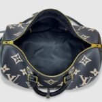 Louis Vuitton Keepall Bandouliere 45 Travel Bag 17.7in/ 45cm Black Gold Hardware M46670 - Image 6