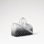 Louis Vuitton Keepall Bandouliere 45 Travel Bag 17.7in/ 45cm Frost Gradient Silver Hardware M12067 - Image 3