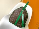 Louis Vuitton Keepall Bandouliere 50 Travel Bag 19.7in/ 50cm Brown/ Green Silver Hardware M46774 - Image 5