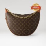 [True-to-ORIGINAL] Louis Vuitton Loop Hobo Monogram Canvas Brown For Women 38cm/15in M46311 - Image 4