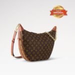 [True-to-ORIGINAL] Louis Vuitton Loop Hobo Monogram Canvas Brown For Women 38cm/15in M46311 - Image 5