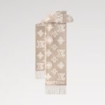 Louis Vuitton LV 3D Scarf Beige And White For Women 86.6in/220cm M94851 - Image 2