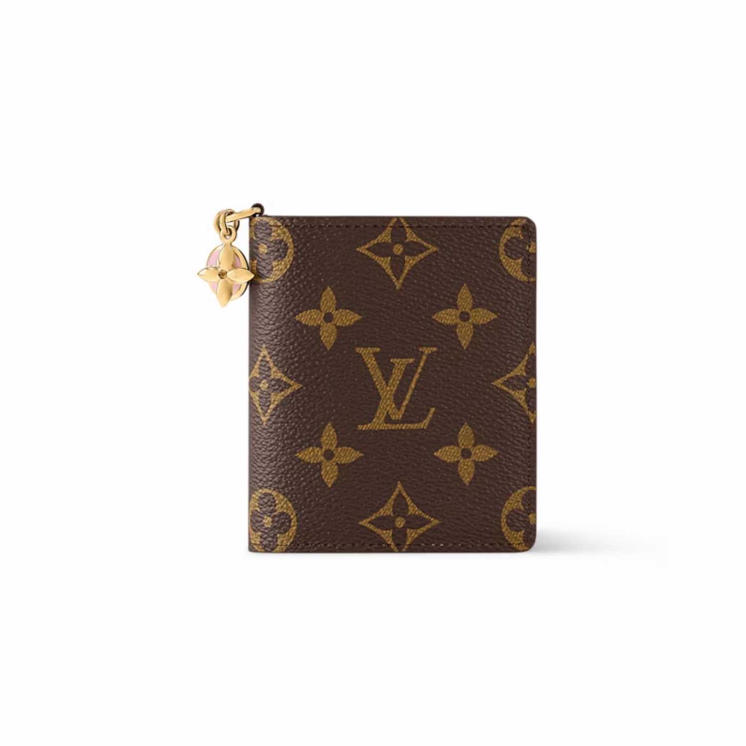 louis-vuitton-lv-charms-pocket-wallet.jpg Louis Vuitton LV Charms Pocket Wallet Monogram/Pink For Women 3.9in/10cm M14718 - Image 1