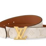Louis Vuitton LV Dimension 40mm Reversible Belt Beige M4154S - Image 4