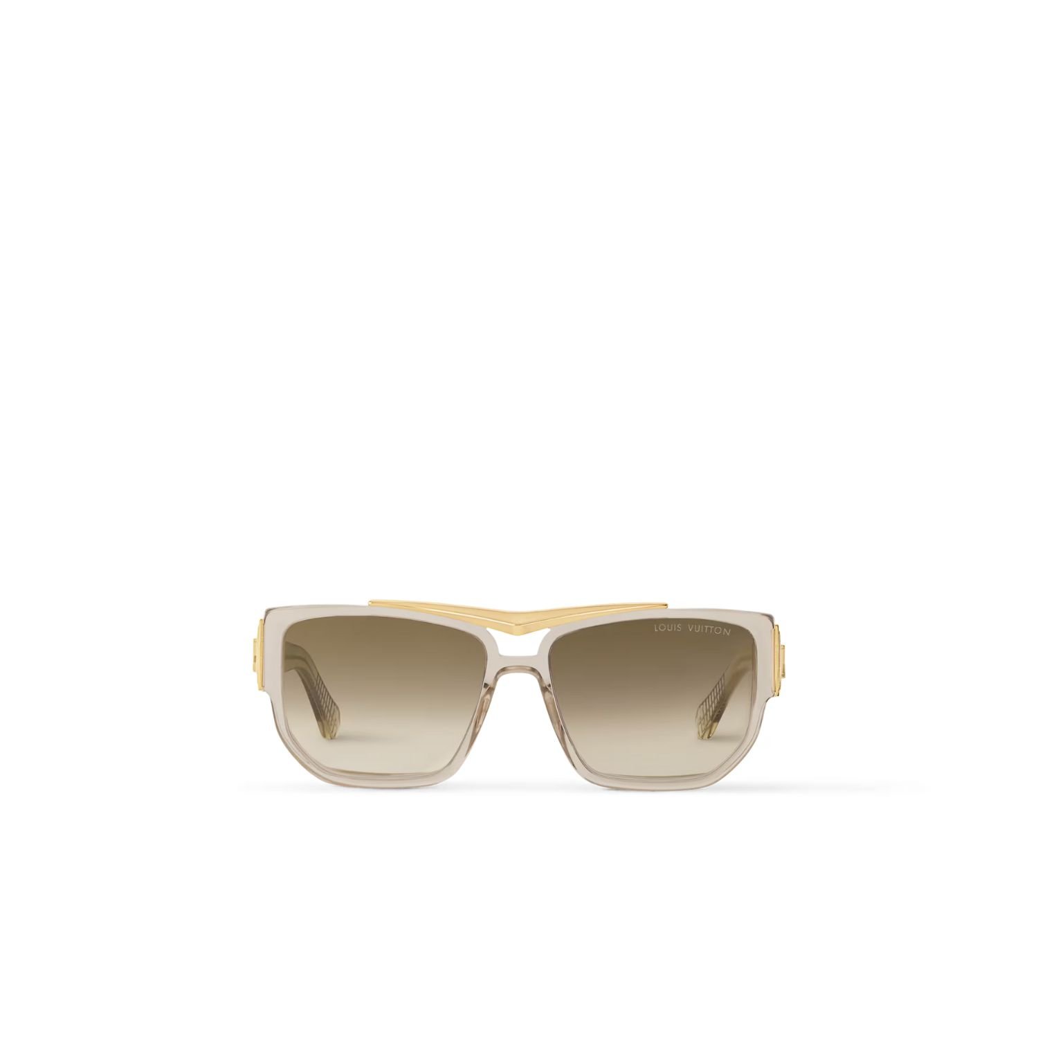 louis-vuitton-lv-flight-square-s-2-1.jpg Louis Vuitton Flight Square Sunglasses Crystal champagne For Men - Z2723U - Image 1